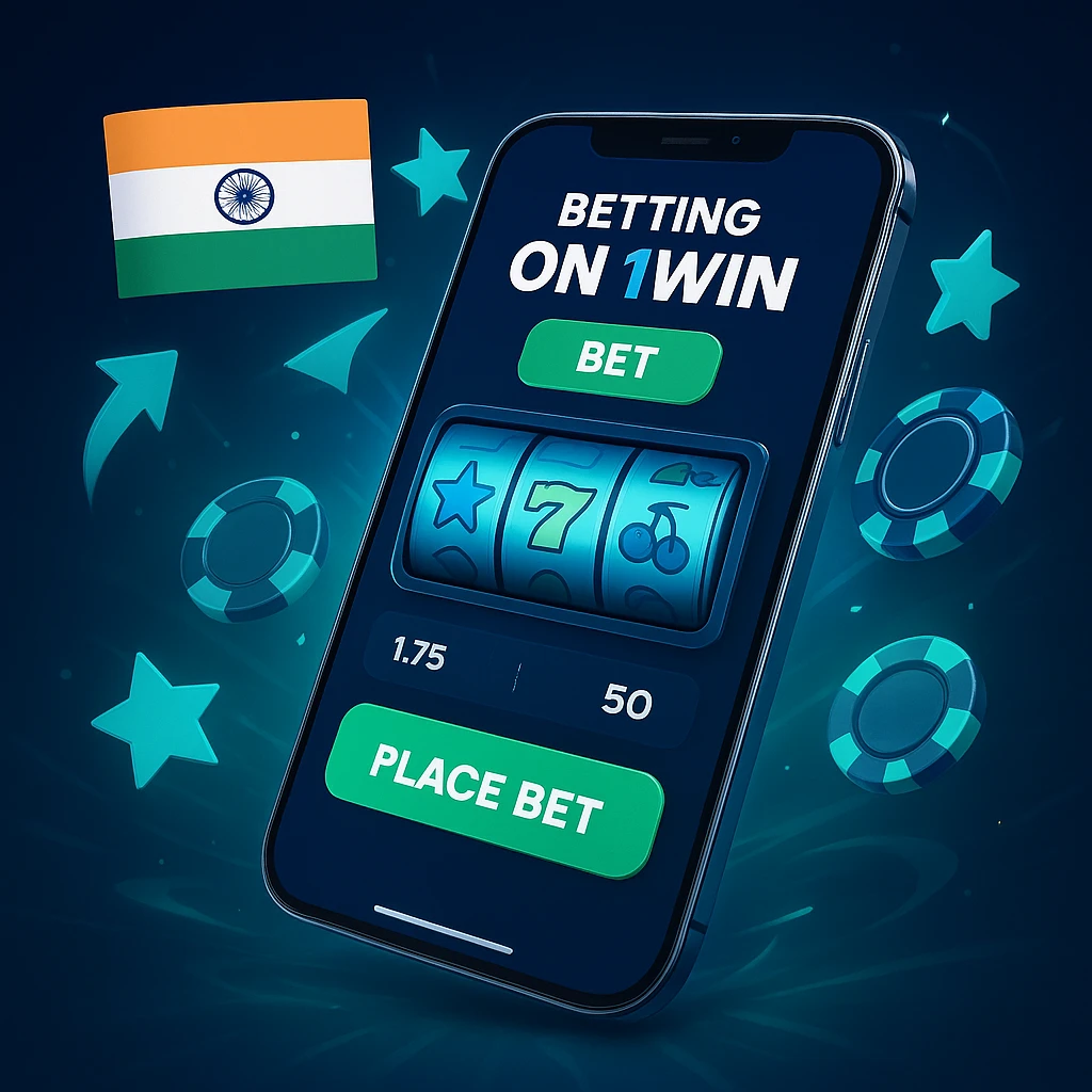 1Win bet slip and live betting markets
